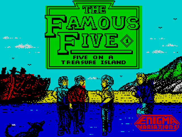 Treasure Island title screen for ZX Spectrum